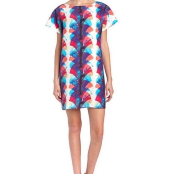 MARIE OLIVER PRINTED DRESS SIZE SMALL - Picture 1 of 10